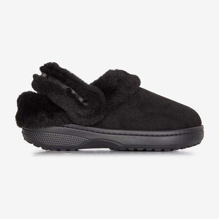 UNFURGETTABLE SUEDED CLOG : NERO