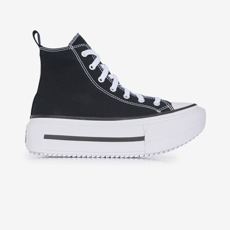 CONVERSE chuck taylor all star CHUCK TAYLOR ALL STAR LIFT DOUBLE STACK NERO/BIANCO RAGAZZO