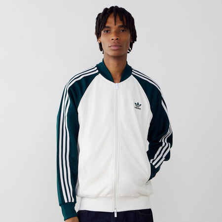 ADIDAS ORIGINALS JACKET FZ SUPERSTAR BIANCO/VERDE UOMO