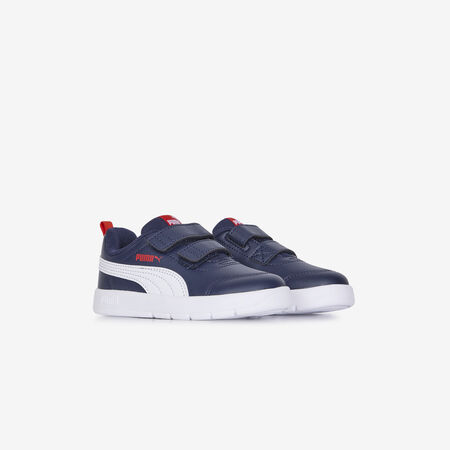 PUMA COURTFLEX V3 CF BLU SCURO/BIANCO NEONATO