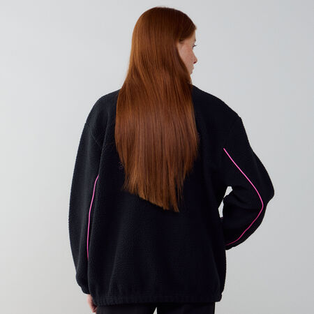 NIKE JACKET FZ SHERPA NERO/ROSA DONNA