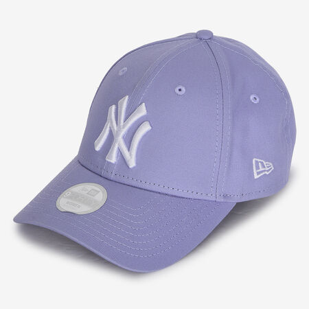 NEW ERA 9FORTY WOMEN NY LEAGUE ESSENTIAL LILLA/BIANCO DONNA