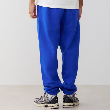 NEW BALANCE PANT JOGGER SMALL LOGO BLU/BIANCO UOMO