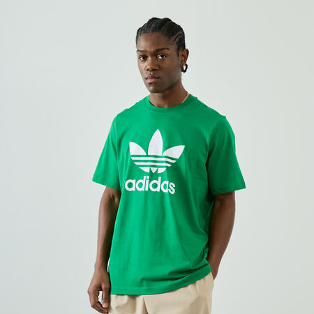 ADIDAS ORIGINALS TEE SHIRT CLASSIC TREFOIL VERT/BLANC UOMO