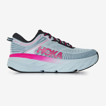 HOKA BONDI 7 GRIGIO/ROSA DONNA