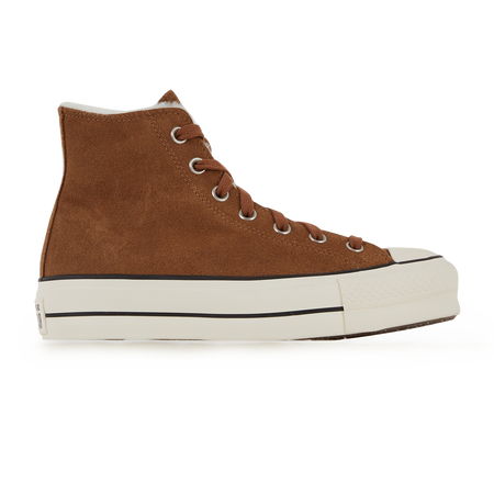 CONVERSE chuck taylor all star CHUCK TAYLOR ALL STAR LIFT HI SUEDE MARRONE DONNA