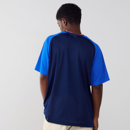 ADIDAS ORIGINALS MAILLOT JERSEY 3 STRIPES BLU SCURO/ARANCIONE UOMO