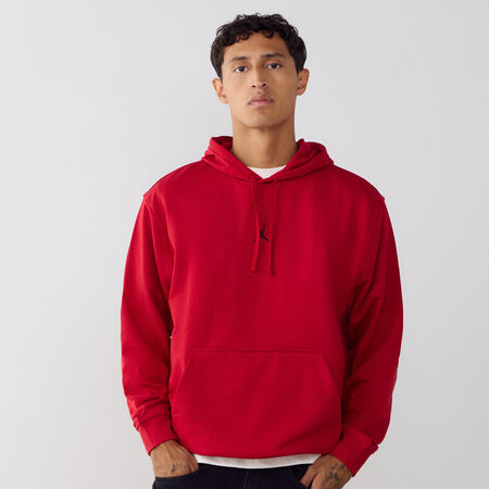 JORDAN HOODIE CENTERED LOGO DRI-FIT ROSSO UOMO