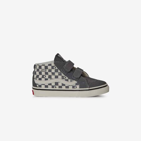 VANS SK8-MID CHECK V NERO/BIANCO NEONATO