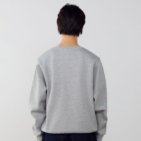 NIKE SWEAT CREW CLUB GRIGIO/BIANCO UOMO