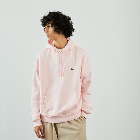 LACOSTE FELPA CON CAPPUCCIO CLASSIC LOGO ROSA UOMO
