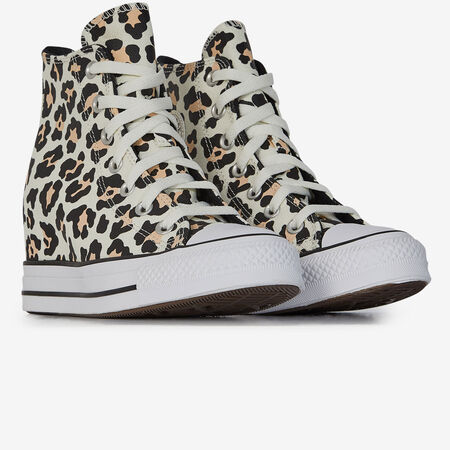 CONVERSE chuck taylor all star CHUCK TAYLOR ALL STAR WEDGE CHEETAH BIANCO/MARRONE DONNA
