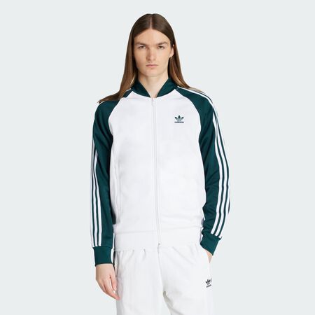 JACKET FZ SUPERSTAR : BIANCO/VERDE