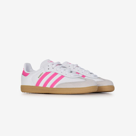 ADIDAS ORIGINALS samba SAMBA OG BIANCO/ROSA BAMBINO
