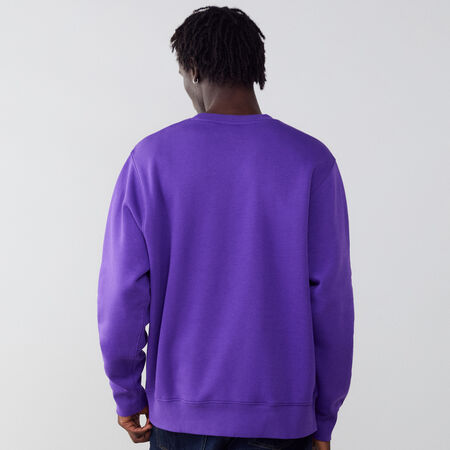 NIKE SWEAT CREW CLUB BLU/BIANCO UOMO