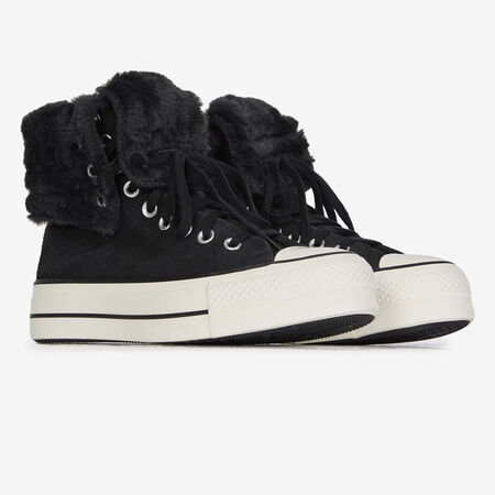 CONVERSE chuck taylor all star CTAS FOLD-OVER LIFT NERO DONNA