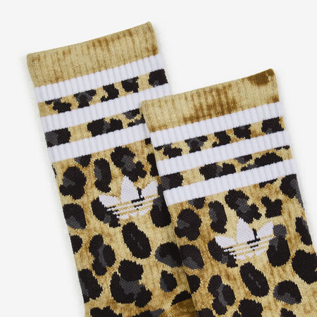 ADIDAS ORIGINALS CHAUSSETTES X2 CREW LEOPARD MARRONE/BIANCO UNISEX