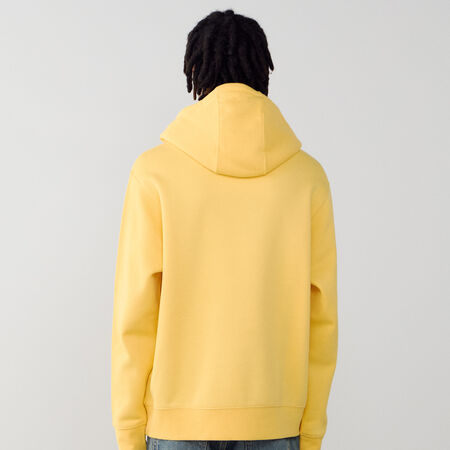 NIKE HOODIE CLUB SMALL LOGO GIALLO/BIANCO UOMO