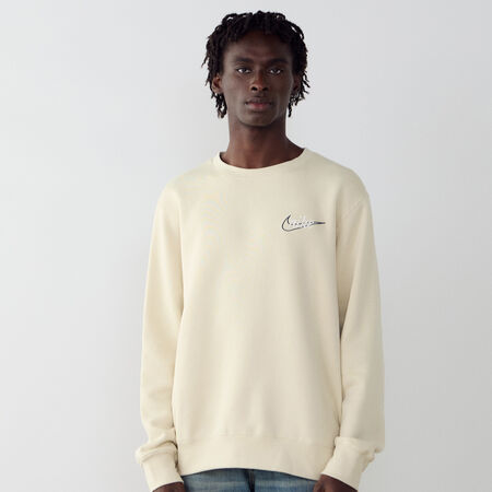 NIKE SWEAT CREW CLUB CTB BEIGE UOMO