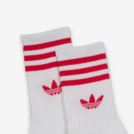 ADIDAS ORIGINALS CHAUSSETTES X3 CREW 3 STRIPES BIANCO/ROJO UNISEX