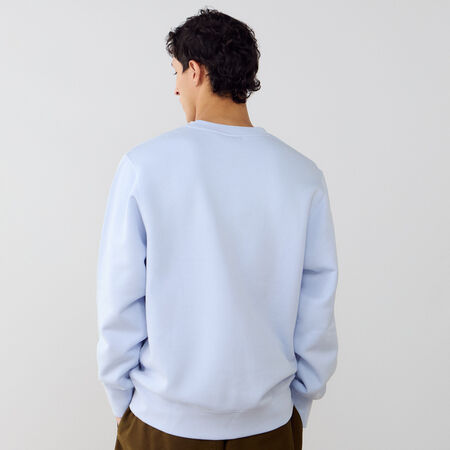 NIKE SWEAT CREW CLUB BLU/BIANCO UOMO