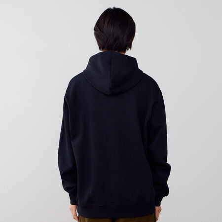 NEW BALANCE HOODIE BOSTON LOGO NERO/ROSA UOMO