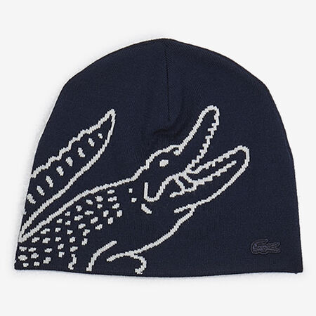 BEANIE LOGO REVERSIBLE : BLU SCURO