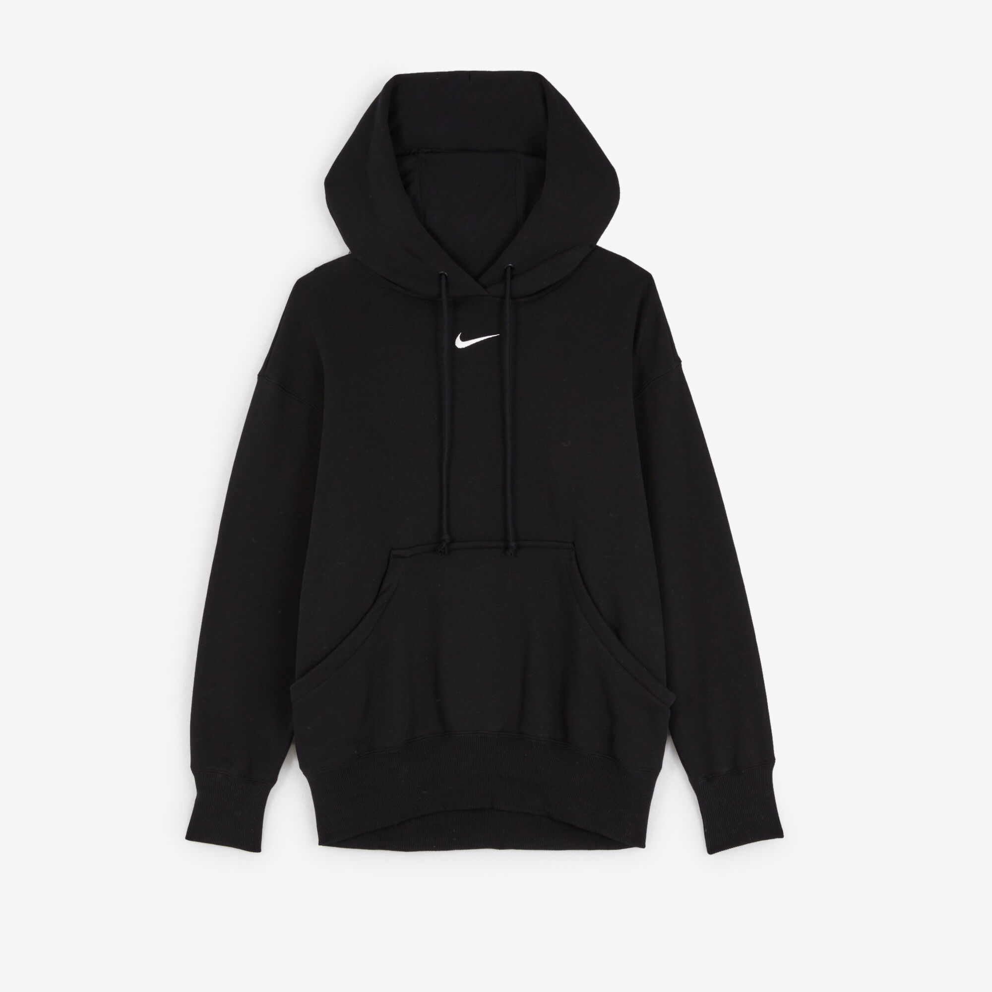 NIKE HOODIE PHOENIX LONG OVERSIZED NERO FELPE DONNA