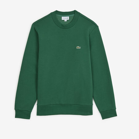 LACOSTE SWEAT CREW CLASSIC LOGO VERDE UOMO