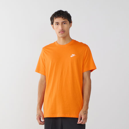 NIKE TEE SHIRT CLUB ARANCIONE/BIANCO UOMO