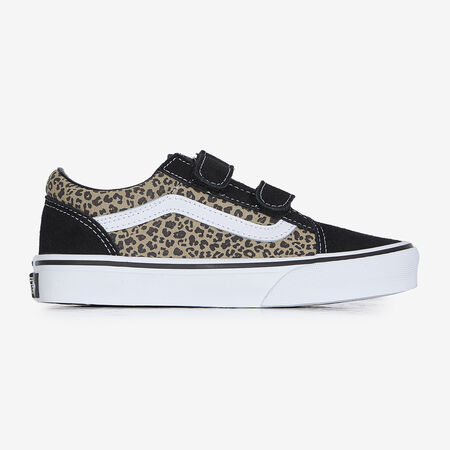 VANS old skool OLD SKOOL V NERO/LEOPARDO BAMBINO