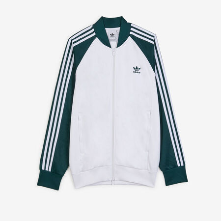 ADIDAS ORIGINALS JACKET FZ SUPERSTAR BIANCO/VERDE UOMO
