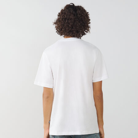 NEW BALANCE TEE SHIRT OVAL LOGO BIANCO/NERO UOMO