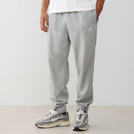 NIKE PANT JOGGER CLUB KNIT GRIGIO/BIANCO UOMO