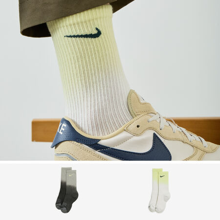 NIKE CHAUSSETTES X2 TYE DYE CREW GRIS UOMO
