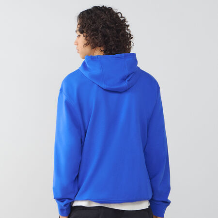 JORDAN HOODIE CENTERED LOGO DRI-FIT BLU/NERO UOMO