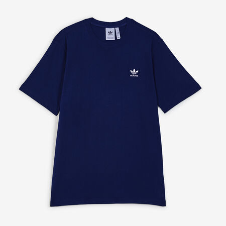 ADIDAS ORIGINALS TEE SHIRT ESSENTIAL BLU SCURO/BIANCO UOMO