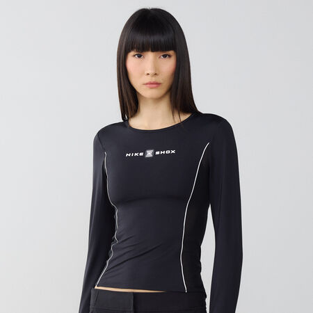 NIKE TOP SHOX LS NERO DONNA