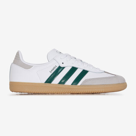 ADIDAS ORIGINALS samba SAMBA OG BIANCO/VERDE DONNA