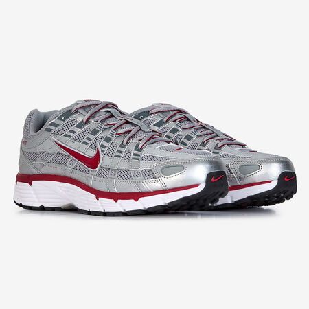NIKE p-6000 P-6000 ARGENTO/ROSSO UOMO