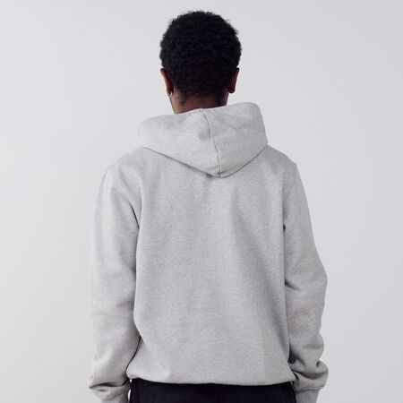 ADIDAS ORIGINALS HOODIE ESSENTIAL TREFOIL GRIGIO/BIANCO UOMO