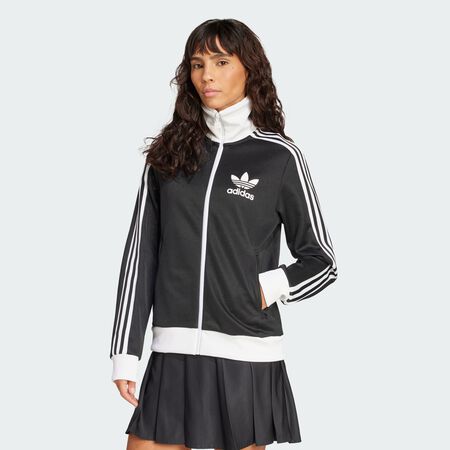 ADIDAS ORIGINALS JACKET FZ ADICOLOR CLASSICS NERO/BIANCO DONNA