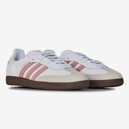 ADIDAS ORIGINALS samba SAMBA OG BIANCO/ROSA DONNA