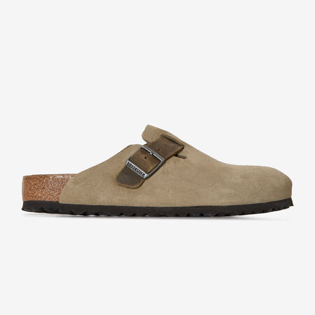 BIRKENSTOCK BOSTON MIX LEATHER FADED KAKI KAKI UOMO