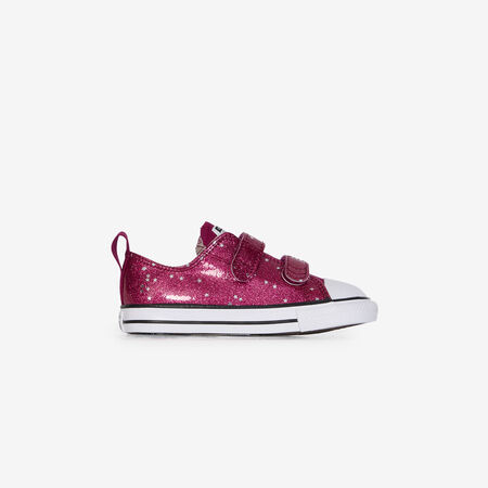 CONVERSE CHUCK TAYLOR ALL STAR OX CF GLITTER ROSA/BIANCO NEONATO