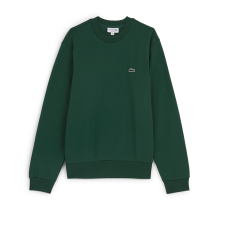 LACOSTE SWEAT CREW CLASSIC LOGO VERDE UOMO