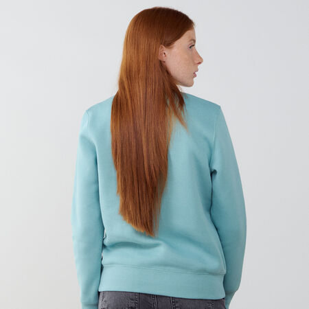 NIKE SWEAT CREW CLUB CENTERED LOGO BLU DONNA