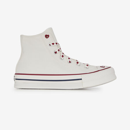 CONVERSE chuck taylor all star CHUCK TAYLOR EVA LIFT HI VALENTINE BIANCO/ROJO RAGAZZO