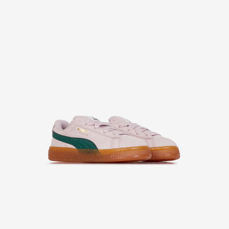 PUMA suede SUEDE XL ROSA/VERDE NEONATO