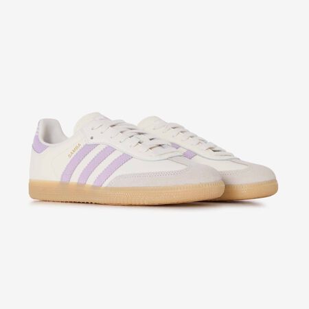 ADIDAS ORIGINALS samba SAMBA OG KNIT BIANCO/LILLA RAGAZZO